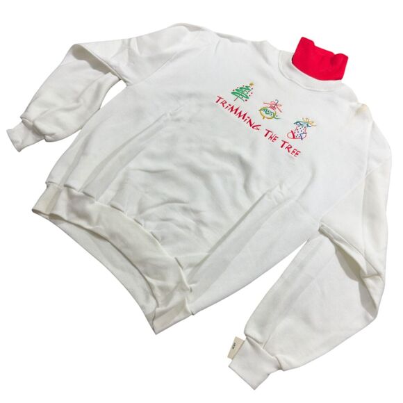 Gopher Sports Sweatshirt Women's XL White Fleece High Neck Long Sleeve Christmas - Picture 2 of 8